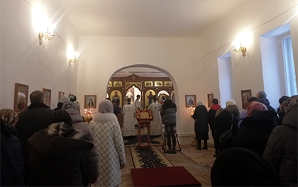 В Саранске спустя 88 лет  в Трёхсвятительской церкви вновь состоялась служба